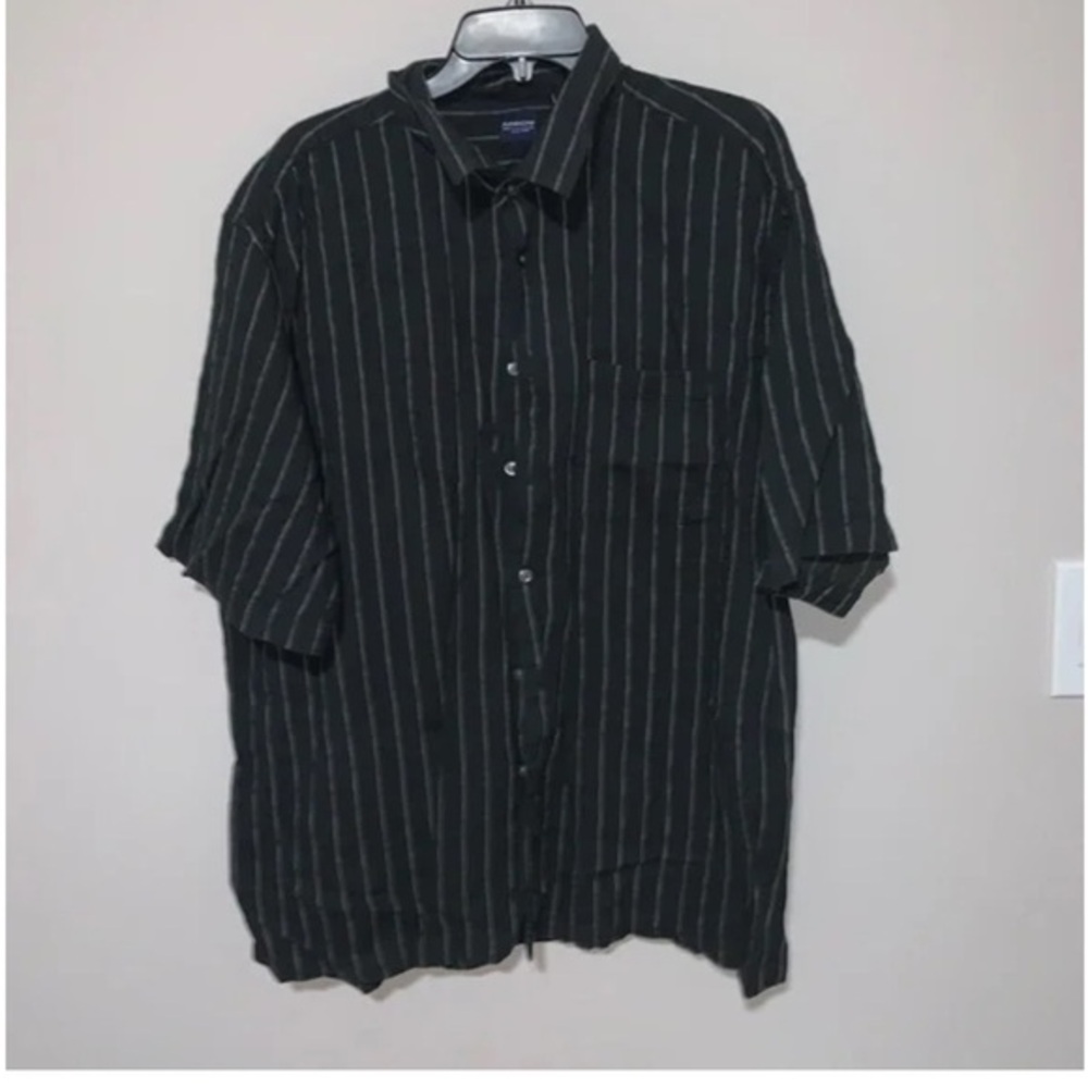Black and light grey Striped Men's Shirt arrow XXL